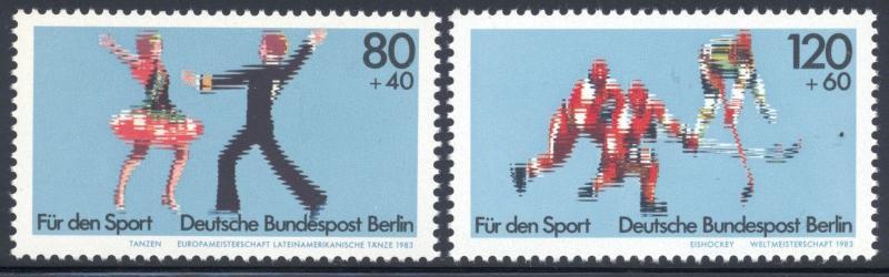 BERLİN ALMANYA 1983 Spor, Buz Pateni, Hokey