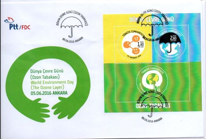 2016 DÜNYA ÇEVRE GÜNÜ (OZON TABAKASI) FDC