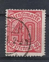  1920’ler Alman Dienstmarke 40 Pfennig Pul – Damgalı