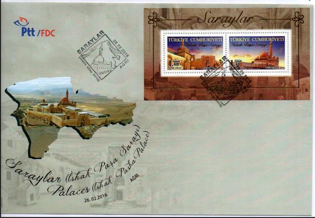 2016 SARAYLAR İSHAK PAŞA SARAYI FDC