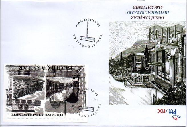 2017 TARİHİ ÇARŞILAR KEMERALTI İZMİR FDC