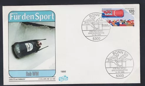 Almanya 1986 Spor, Atletizm Fdc