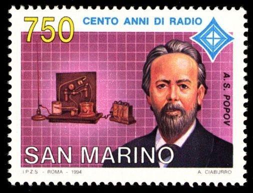 SAN MARİNO 1994 Radyonun 100. Yıldönümü