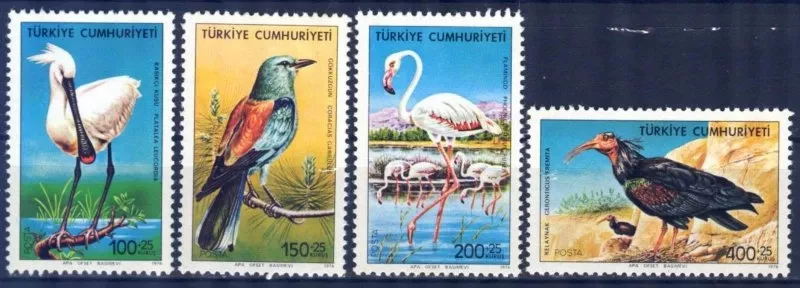 1976 KUŞLAR SERİSİ MNH