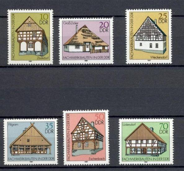 ALMANYA DDR 1981 GELENEKSEL EVLER