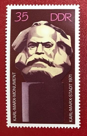ALMANYA DDR 1971 Karl Marx Heykeli