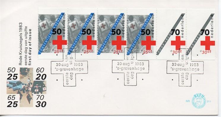 Hollanda 1981 Kızıl Haç FDC