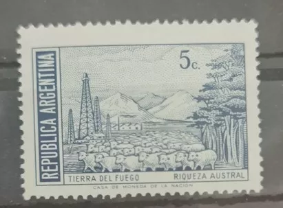 Arjantin 1959 Tierra del Fuego Pulu – Riqueza Austral Koleksiyon