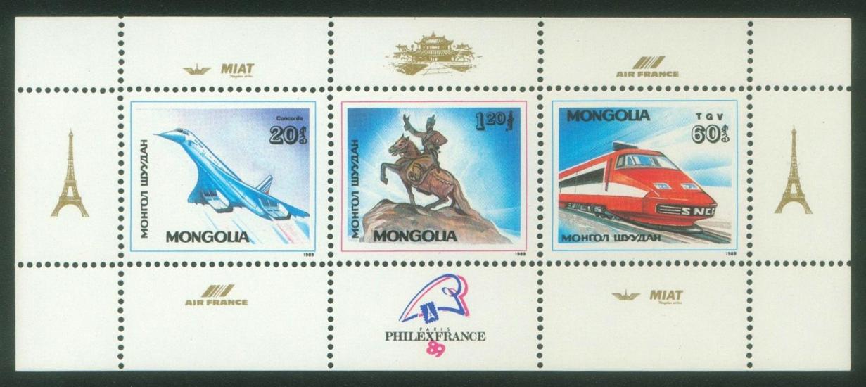 MOĞOLİSTAN 1989 SG Philexfrance Sergisi, TaşımacılıK