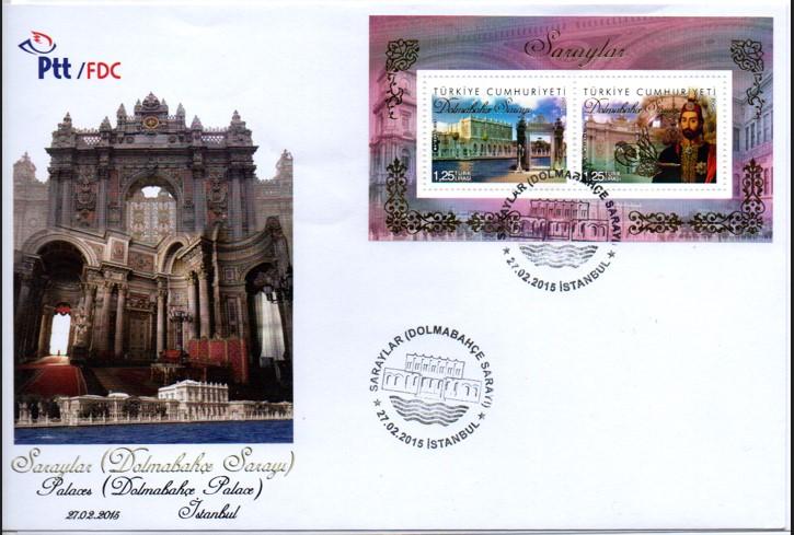 2015 SARAYLAR, DOLMABAHÇE SARAYI FDC