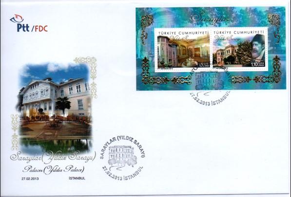 2013 SARAYLAR YILDIZ SARAYI BLOK FDC