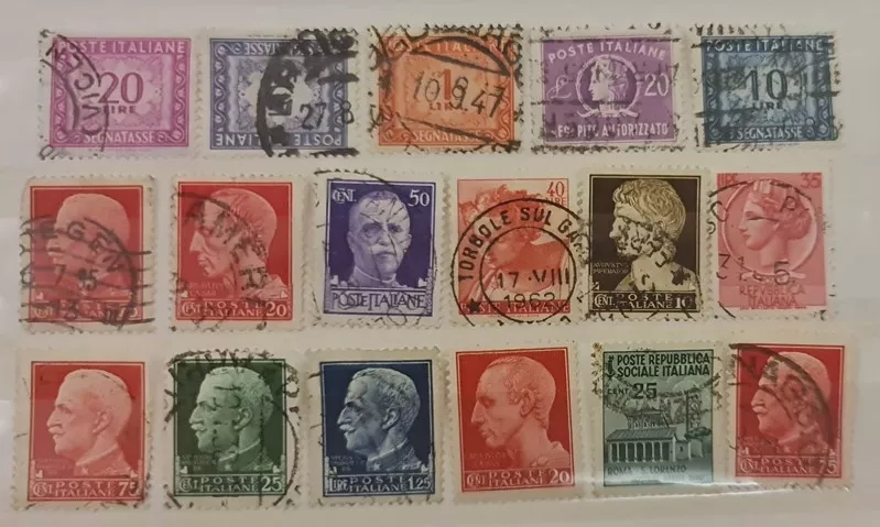 İtalyan pulları 1920-1950 Damgalı posta tarihi, Repubblica ve Segnatasse Serileri