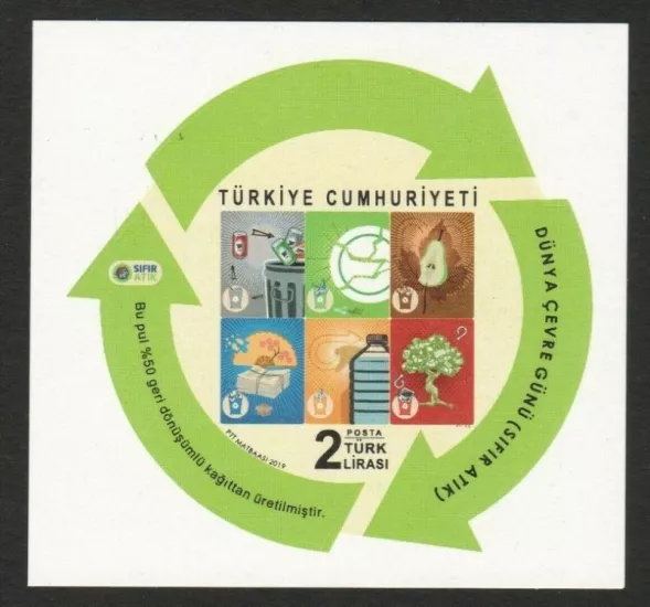 2019 DÜNYA ÇEVRE GÜNÜ SIFIR ATIK MNH
