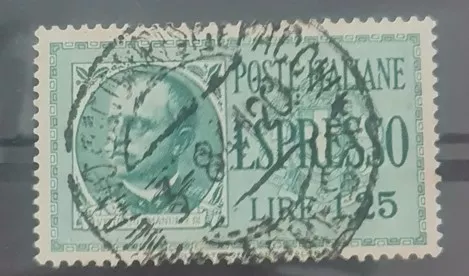 İtalya 1932 ’’Espresso’’ (Hızlı Teslimat) ibareli Damgalı Posta Pulu