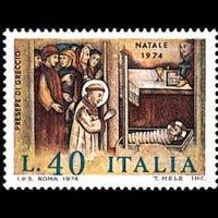 İTALYA 1974 Noel Yıl Başı Pulları