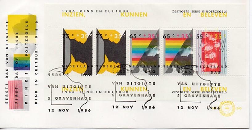 Hollanda 1986 Çocuk, Kültür FDC