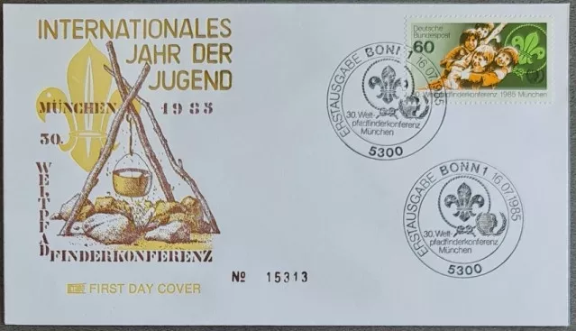 Almanya 1985 Dünya İzci Konferansı FDC, Bonn
