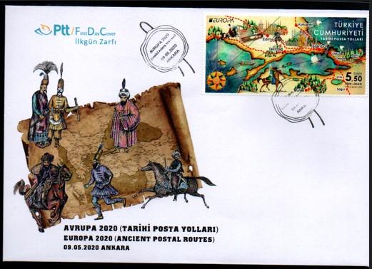 2020 AVRUPA, TARİHİ POSTA YOLLARI FDC
