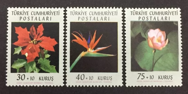 1962 ÇİÇEK PULLARI MNH