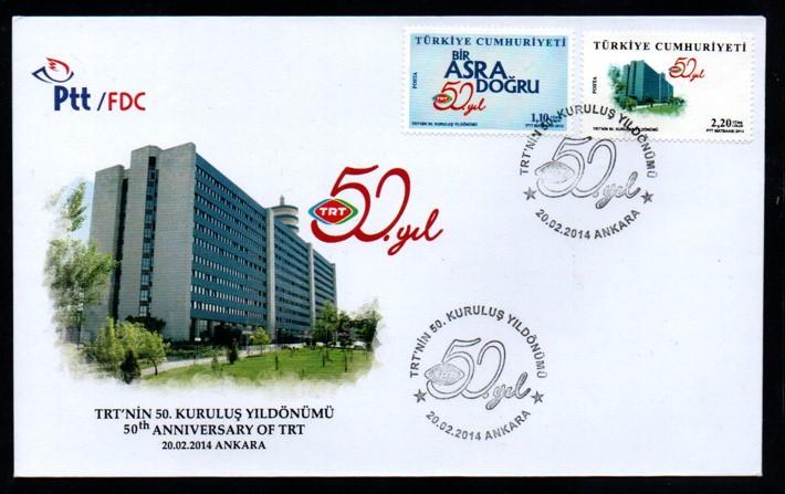 2014 TRT’NİN 50.YILDÖNÜMÜ FDC