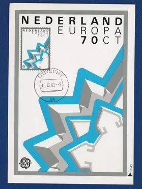 Hollanda 1982 Europa Kartpostal – Utrecht Damgalı