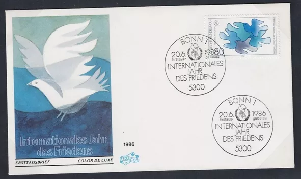 Almanya 1986 Uluslararası Barış Yılı FDC