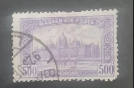 Macaristan 1920 Praga Manzarası Damgalı Pul