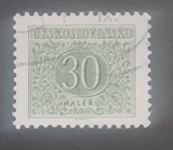 1954 Çekoslovakya pulları – 30 haléřů yeşil seri