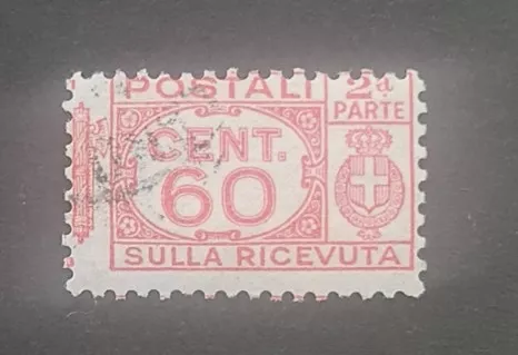 italya Paket posta pulu (Pacchi Postali), yarısı