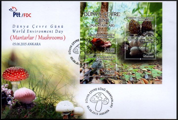 2015 DÜNYA ÇEVRE GÜNÜ MANTARLAR FDC