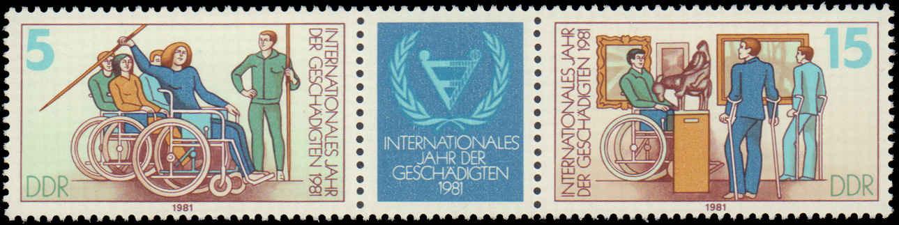 ALMANYA DDR 1981 ENGELLİLER YILI