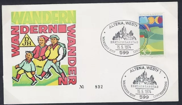 Almanya 1974 Yürüyüş FDC