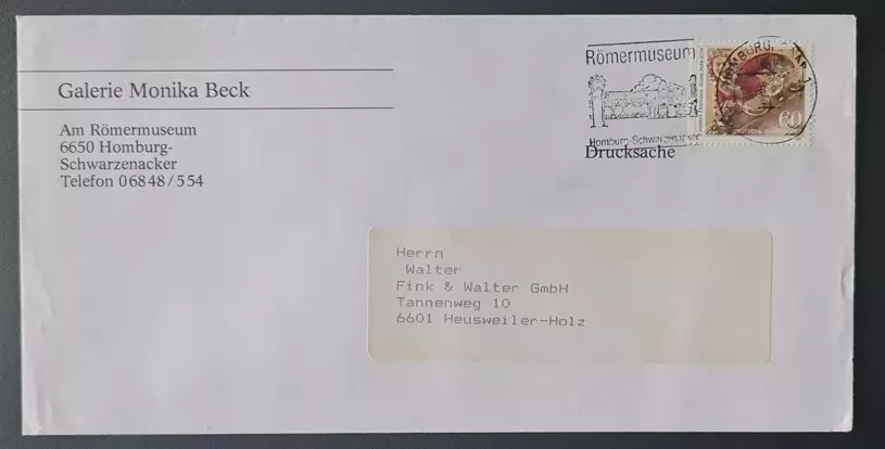  Alman Müze Tanıtım Zarfı – Römermuseum Homburg-Schwarzenacker
