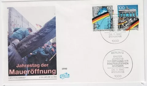 Almanya 1990 Almanya’nın iç sınırlarının açılması FDC