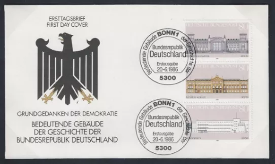Almanya 1986 Önemli Binalar, FDC