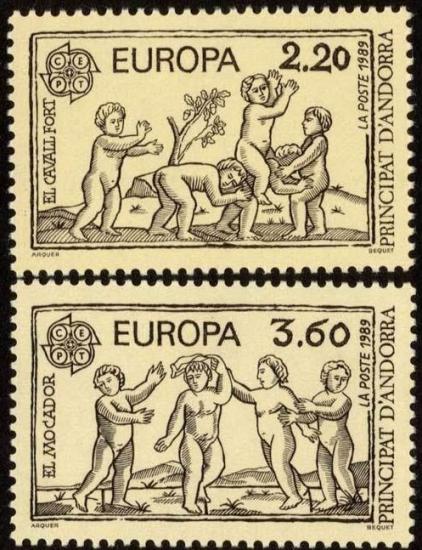 1989 EUROPA CEPT ANDORRA FRANSA