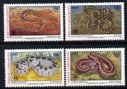 1991 DÜNYA ÇEVRE GÜNÜ YILANLAR MNH