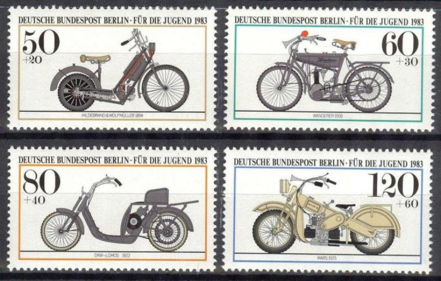 BERLİN ALMANYA 1983 MOTORSİKLETLER SERİ