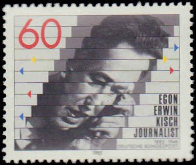 ALMANYA 1985 Gazeteci Egon Erwin Kisch’in Doğumunun 100. Yıldönümü