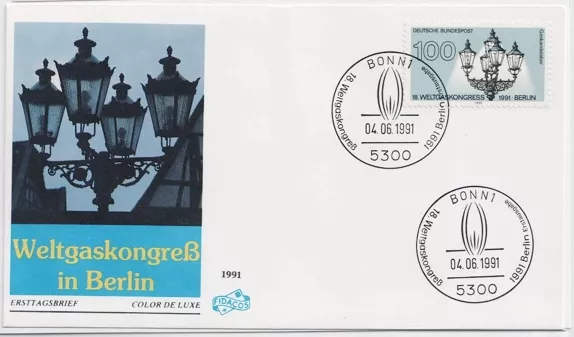 Almanya 1991 Dünya Gaz Kongresi, Berlin FDC