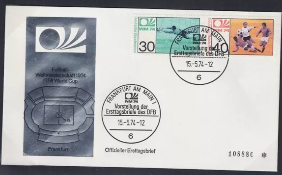 ALMANYA 1974 MÜNİH DÜNYA FUTBOL KUPASI HANOVER FDC