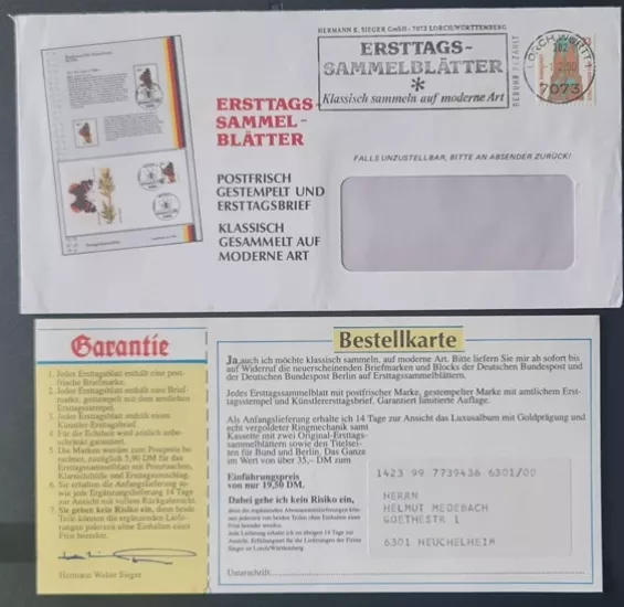  1990 Dünya Kupası İtalya Zarfı – Sieger GmbH Koleksiyonluk