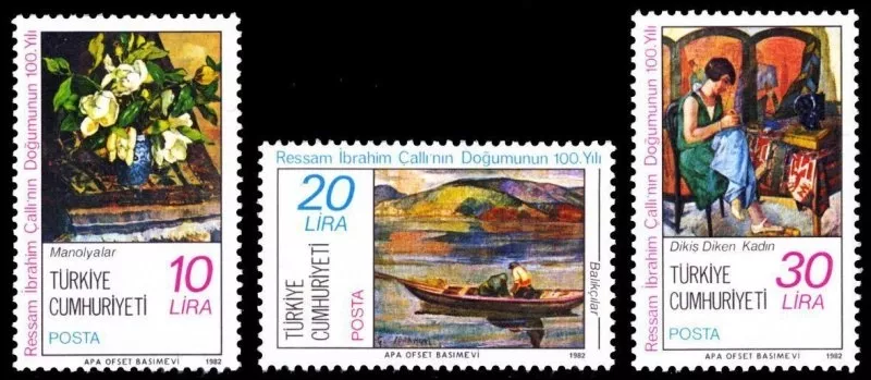 1982 RESSAM İBRAHİM ÇALLI’NIN DOĞUMUNUN 100.YILI MNH