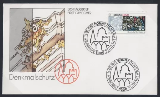 Almanya 1986 Anıtları Koruma FDC