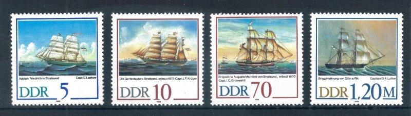 ALMANYA DDR 1988 Yelkenli Gemiler