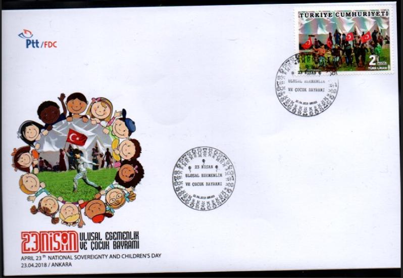 2018 23 NİSAN ULUSAL EGEMENLİK VE ÇOCUK BAYRAMI FDC