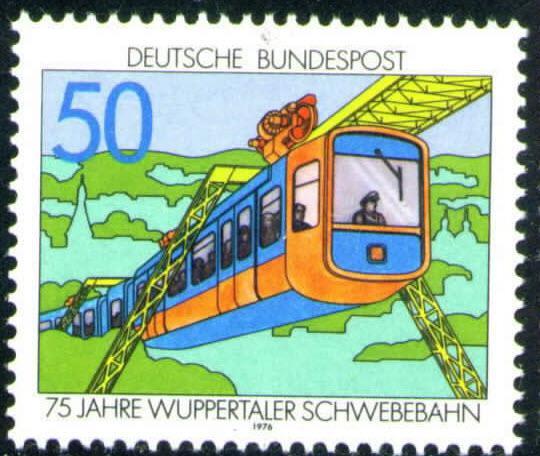  ALMANYA 1976 WUPPERTAL TRENİ 75. YILI 