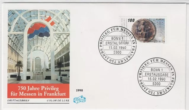 Almanya 1990 Frankfurt am Main’deki Ticaret Fuarları için 750 Yıllık Ayrıcalık FDC
