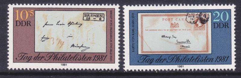  ALMANYA DDR 1981 FİLATELİSTLER GÜNÜ 