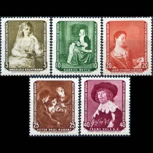  ALMANYA DDR 1959 TABLOLAR MNH TAM SERİ